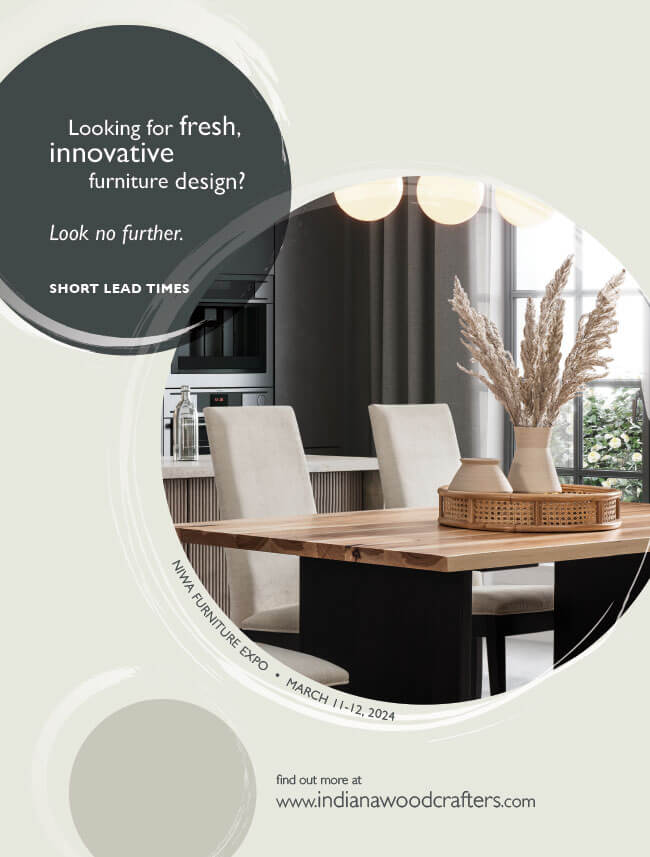 DGA Design NIWA Full Page Furniture World Ad May-June Issue 2023