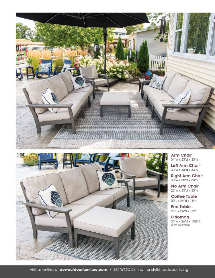 DGA Design EC Woods Outdoor Poly Furniture Brochure Page 3