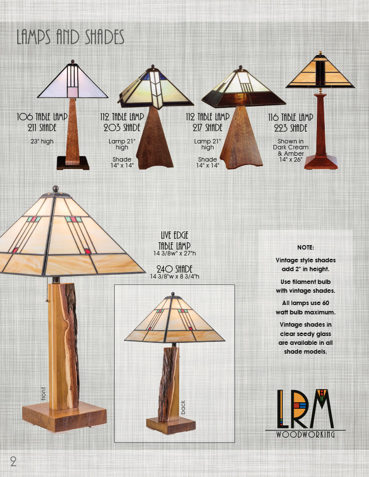 DGA Design LRM Woodworking Catalog Page 2