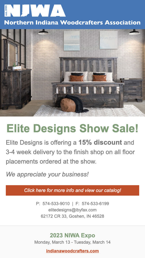 DGA Design Furniture Builders Association Email Marketing Member Promotion