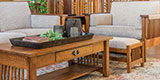 DGA Design AJ High Back Slat Living Room Furniture Set Photography