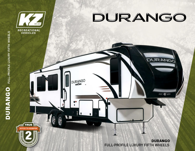 DGA Design KZ RV Durango Full Profile Luxury Fifth Wheels Brochure Cover